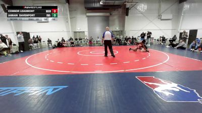 140 lbs Final - Connor Leaumont, Morris Fitness Black MS vs Jamain Davenport, RWA Black MS