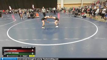 97 lbs Champ. Round 2 - Maxton Stevens, WI vs Soren Kelsall, IA