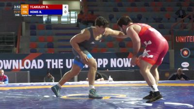 97 kg Quarterfinal - Batyrbek Tsakulov, SVK vs Benjamin Honis, ITA