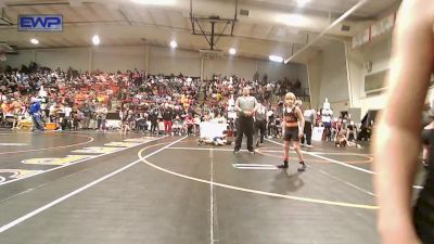 64 lbs Consi Of 16 #2 - Oakes Benton, Honey Badgers Wrestling Club vs Lukus Reyes, Pawhuska Elks Takedown