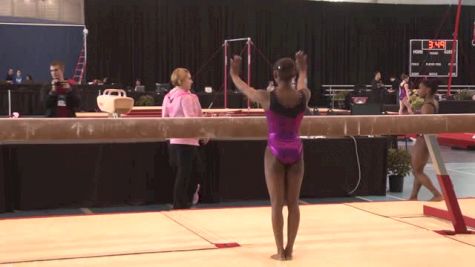 Nia Dennis Hits Beam Set, Pac Rims Training Day 1