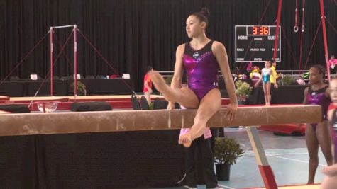 Kyla Ross Confident on Beam, Pac Rims Training Day 1