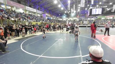 54 lbs Consi Of 8 #1 - Klayton Candelaria, Pagosa Springs vs Rowyn Brethauer, Independent