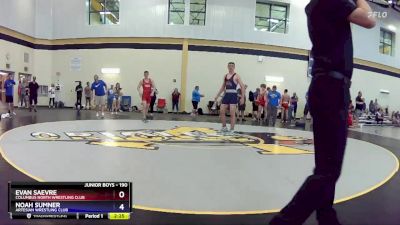 190 lbs 1st Place Match - Evan Saevre, Columbus North Wrestling Club vs Noah Sumner, Artesian Wrestling Club