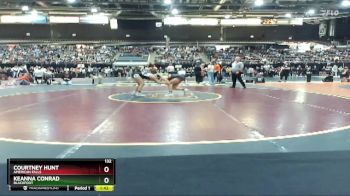 132 lbs Semifinal - Keanna Conrad, Blackfoot vs Courtney Hunt, American Falls