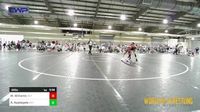 92 lbs Round Of 32 - Mia Williams, VB Fighthouse vs Aspyn Applegate, Sisters On The Mat