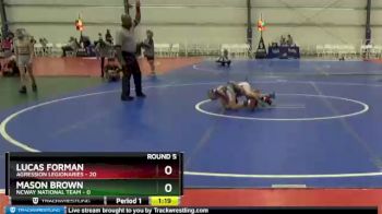 64 lbs Round 5 - Lucas Forman, Agression Legionaries vs Mason Brown, NCWAY National Team