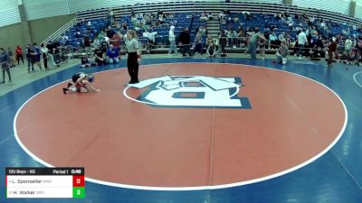 12U Boys - 63 lbs Cons. Round 3 - Logan Sponseller, M3 Wrestling Academy vs Hayzon Walker, Stallions Wrestling Club