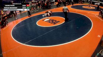 145 lbs Quarterfinal - Naomi Foote, Zion (Z.-Benton) vs Natalie Beaumont, Toledo (Cumberland)