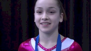 Norah Flatley after Gold on Beam