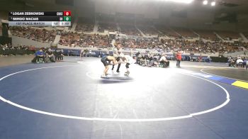 167-D3 1st Place Match - Sergio Macias, Sahuarita High School vs Logan Zebrowski, Coconino High School