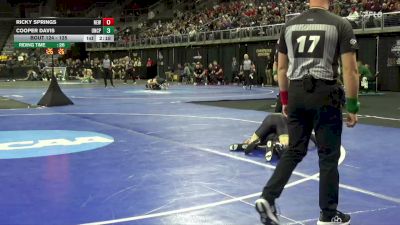 125 lbs Cons. Round 1 - Ricky Springs, Newberry vs Cooper Davis, UNC Pembroke