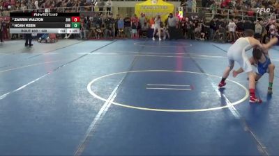 128 lbs Semifinal - Noah Keen, Cambridge vs Zarrin Walton, Shawnee