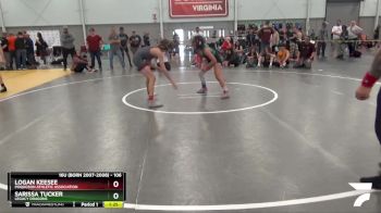 106 lbs Cons. Semi - Logan Keesee, Poquoson Athletic Association vs Sarissa Tucker, Legacy Dragons