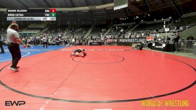 82 lbs Consi Of 16 #2 - Mandi Blades, Ubasa Wrestling Academy vs Bree Leyba, Team Tulsa Wrestling Club