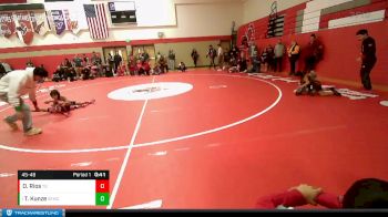 45-48 lbs Round 5 - Tilly Kunze, Salem Elite Mat Club vs Olivia Rios, Toppenish Girls