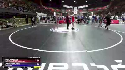 152 lbs Cons. Round 3 - Paul Walker, Eureka High School Wrestling vs Landon Hoard, California