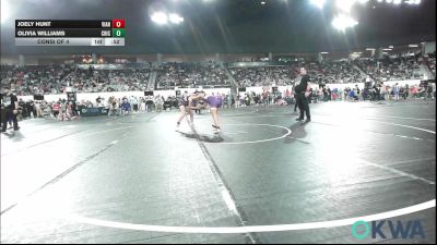 105 lbs Consi Of 4 - Joely Hunt, Vian Wrestling Club vs Olivia Williams, Chickasha Wrestling