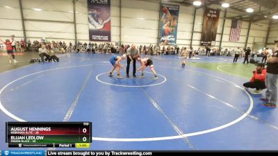 110 lbs Rd# 9- 2:15pm Saturday Final Pool - August Hennings, Nebraska Elite vs Elijah Ledlow, Minion Black