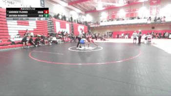 132 lbs Champ. Round 2 - Andrew Flores, Granger vs Jayden Romero, Fife
