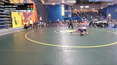 157 lbs Cons. Round 3 - Zack Hudson, Christiansburg vs Matthew Arndt, Battlefield