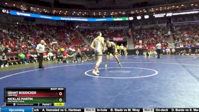 3A-160 lbs Cons. Round 4 - Nicklas Martin, Southeast Polk vs Grant Boddicker, Linn-Mar