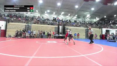 190 lbs Cons. Round 2 - Joshuah Seacat, Braves Wrestling Club vs Jamin Portee, Fort Wayne Snider