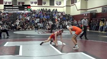 120 lbs Round 3 - Braxton Hummel, Carlisle vs Grayson Waddell, Solon