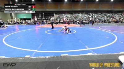 43 lbs Consi Of 16 #2 - Zayde Mozrok, Truckee vs Easton Saltenberger, Patriot Mat Club