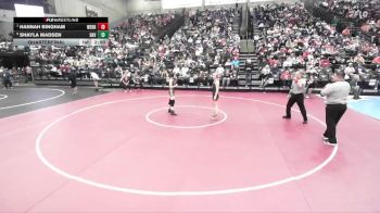 6A 120 lbs Quarterfinal - Hannah Bingham, Weber vs Shayla Madsen, Davis