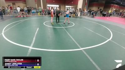 110 lbs Cons. Round 1 - Mary Kate Taylor, Spartan Mat Club vs Sandy Linklater, Vici Wrestling Club