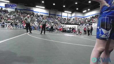 70 lbs Consolation - August Milligan, Pauls Valley Panther Pinners vs Ezekiel Boyd, Harrah Little League Wrestling