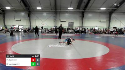 50 lbs Rr Rnd 3 - Mason Karr, Roundtree Wrestling Academy - (A) vs Christian George Marinov, Level Up Wrestling Center - (B)