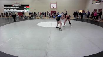 110 lbs Cons. Round 3 - Mikaiala Aberasturi, Homedale vs Peyton Gonzalez, Caldwell