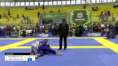 FÁBIO ABI SABER DE OLIVEIRA vs JOÃO JOSÉ GONÇALVES NETO 2024 Brasileiro Jiu-Jitsu IBJJF