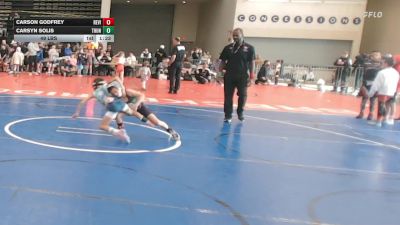 49 lbs Rr Rnd 6 - Carson Godfrey, Revival Oange vs Carsyn Solis, Thunderstruck - ESE