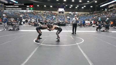 125 lbs Cons. Round 2 - Carter Foglesong, Northeast Oklahoma vs Olakunle Ajani, Northwestern (Iowa)