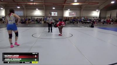 140 lbs Champ. Round 1 - Na`imah Lamon, Homewood Flossmoor vs Janelle Donahue, Clermont Northeastern