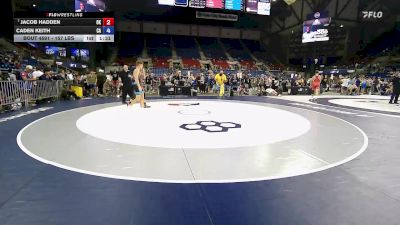 157 lbs Champ. Rd Of 64 - Jacob Hadden, OK vs Caden Keith, CA