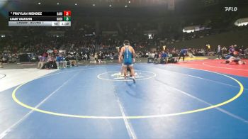 6A Boys 150 lbs Champ. Round 1 - Liam Vaughn, Newberg Boys vs Froylan Mendez, Barlow Boys