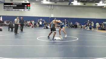 184 lbs Consi Of 8 #2 - Barron Ransom, Johnson & Wales (RI) vs Cole Chase, Roger Williams