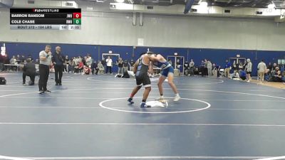 184 lbs Consi Of 8 #2 - Barron Ransom, Johnson & Wales (RI) vs Cole Chase, Roger Williams