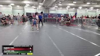 70 lbs Cons. Round 3 - Hunter Carl, American Dream Wrestling vs Parker Topa, KTKIDZ