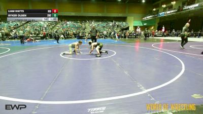 95 lbs Consi Of 16 #2 - Liam Ivatts, New England Gold vs Ryker Olsen, Syracuse Wrestling Club (Utah)