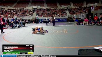 D4-120 lbs Quarterfinal - Javier Lopez, Yuma Catholic vs Raymond Garcia, San Manuel Jr. Sr.