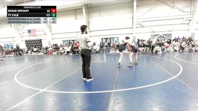 119 lbs Quarterfinals (8 Team) - Ty Cole, Utah Black vs Drake Wisvary, Idaho 2