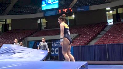 Shelby Gies Solid on Bars, 2014 NCAA Podium Training