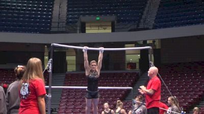 Brandie Jay Khorkina and Stuck Dismount, 2014 NCAA Podium Training