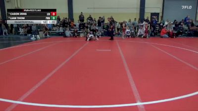 80 lbs Quarterfinal - Cason Zens, Lennox vs Liam Thom, Pursuit Wrestling Minnesota