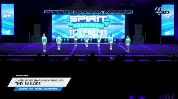 Cheer Sport Sharks-New England - Tiny Sailors [2025 L1 Tiny - Novice - Restrictions Day 1] 2025 Spirit Fest Grand Nationals